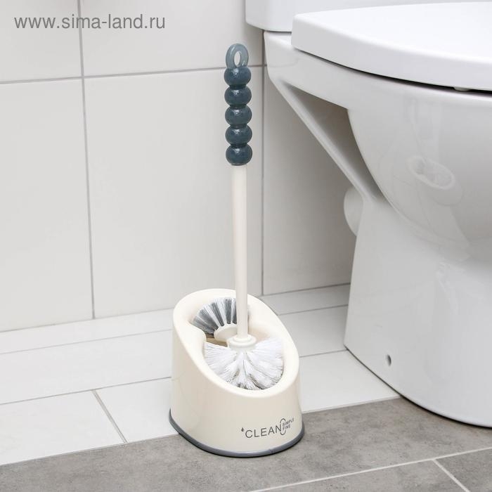Ёрш для унитаза с подставкой Accoona, 17,5×13,5×44 см, цвет белый Ёрш для унитаза с подставкой Accoona, 17,5×13,5×44 см, цвет белый