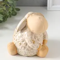 Копилка для денег керамика &laquo;Кудряш бараш&raquo;, беж, 11.6&times;11.5&times;12 см