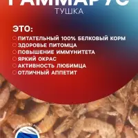Корм для рыб и черепах &laquo;Пижон&raquo; гаммарус тушка, ведро, 3.3 л