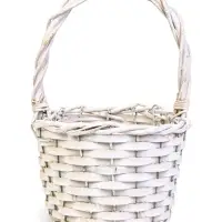 Корзина плетеная ИВА 22х16х12 см, ПЛЕТ ручка h=13 см белый Корзина плетеная ИВА 22х16х12 см, ПЛЕТ ручка h=13 см белый