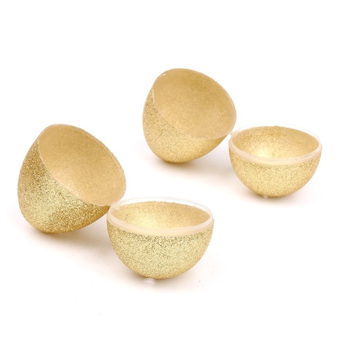 Основа для творчества «Яйцо», открывается, набор 2 шт., размер 1 шт: 8 × 5 см, цвет золотой Основа для творчества «Яйцо», открывается, набор 2 шт., размер 1 шт: 8 × 5 см, цвет золотой