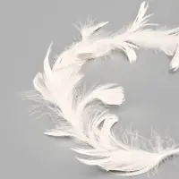 Венок на голову из перьев, белый Венок на голову из перьев, белый