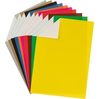 Бумага цветная Комус Класс 10л, 8цв+серебр/золото, А4,Живая природа,мелован