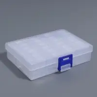 Органайзер для хранения мелочей, 24 баночки, 13&times;10&times;3.5 см, прозрачный