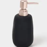 Набор для ванной SAVANNA Soft, 2 предмета, мыльница, стакан, чёрный