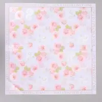 Пленка для цветов, "Розы", светло-фиолетовая, 57х57 см