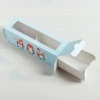Коробка складная «Снежная команда» 18 х 5,5 х 5,5 см.