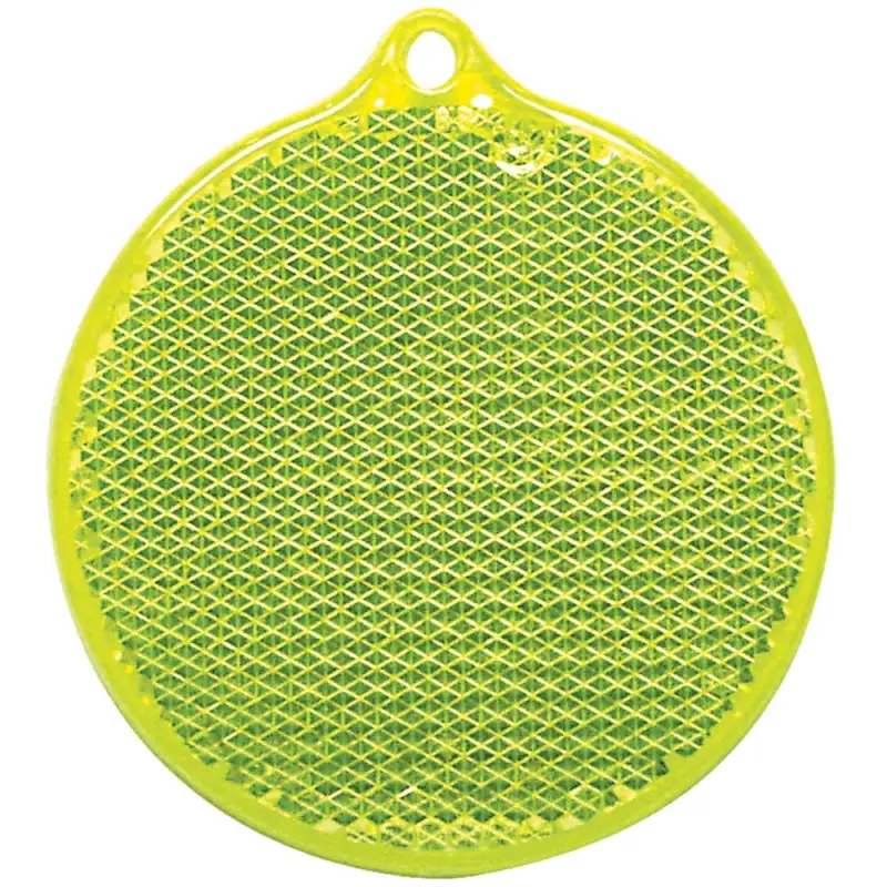 Пешеходный светоотражатель «Круг», неон-желтый Пешеходный светоотражатель «Круг», неон-желтый