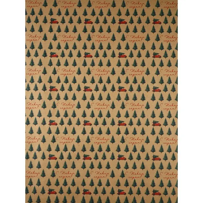 Набор упаковочной бумаги &laquo;Зимние истории&raquo;,4 листа, 70 &times; 100 см