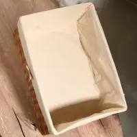 Корзинка прямоугольная с тканевым подкладом, 44×30×20 см, ротанг Корзинка прямоугольная с тканевым подкладом, 44×30×20 см, ротанг