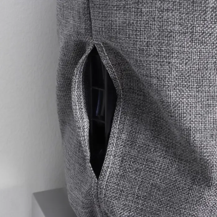 Чехол на бутыль для кулера Доляна Water, 19 л, 27&times;42&times;40 см, лён, серый