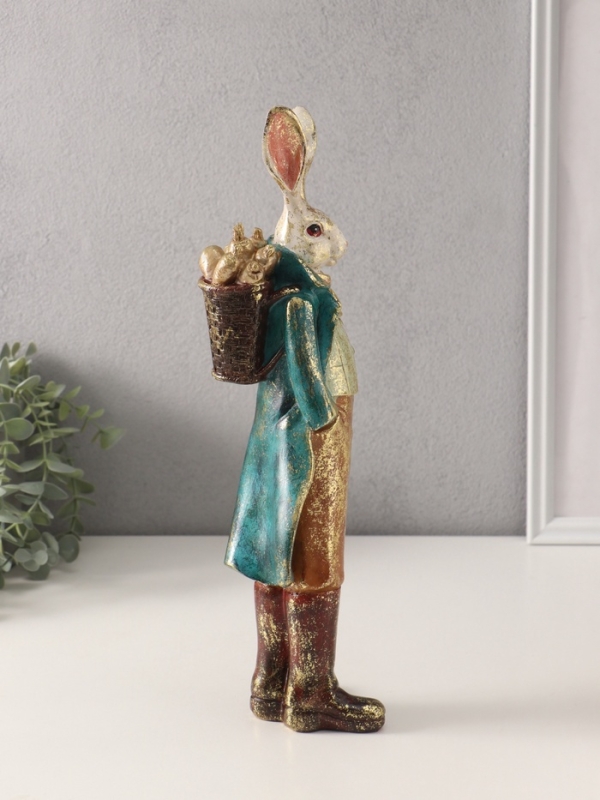 Сувенир полистоун Сувенир полистоун "Мистер кролик" 10х9,5х37 см