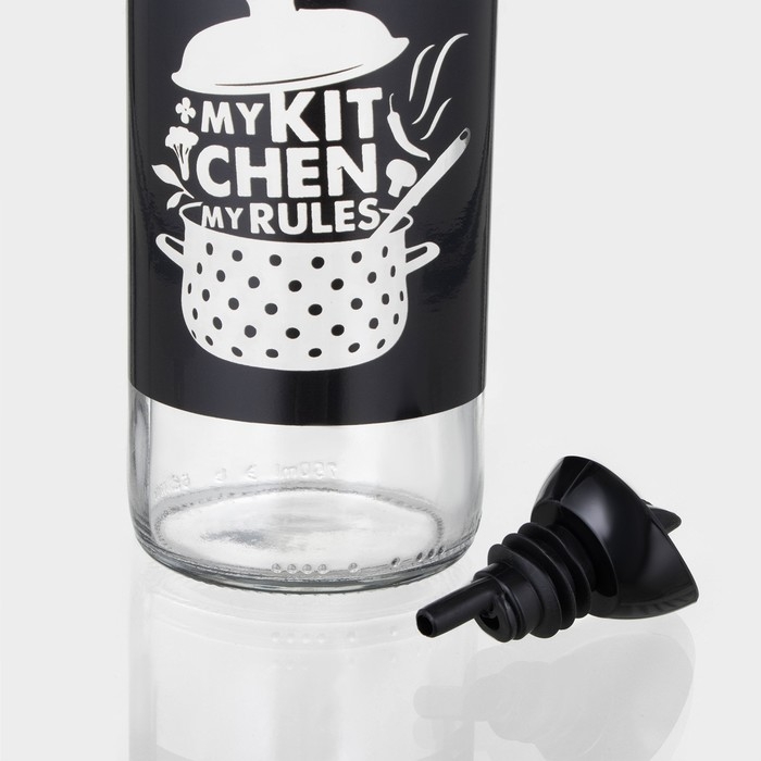 Бутылка стеклянная для соуса и масла «Кухня», 750 мл