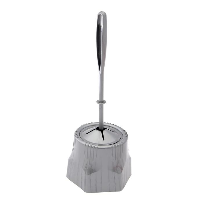 Ёршик для унитаза с подставкой «Лотос», 13,5×13,5×34,5 см, цвет МИКС Ёршик для унитаза с подставкой «Лотос», 13,5×13,5×34,5 см, цвет МИКС