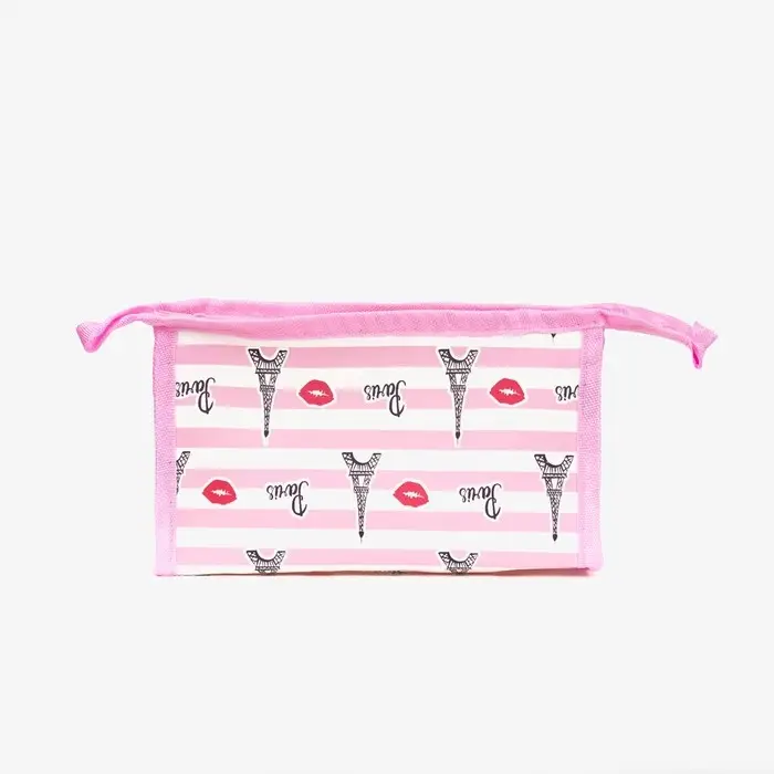 Косметичка на молнии, цвет розовый