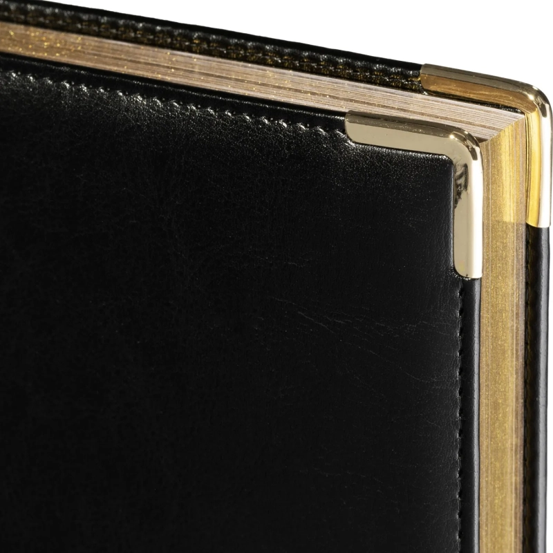 Ежедневник полудатированный А5+, 208л, BOSS черный 3-404/267