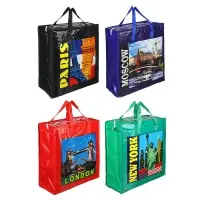 Сумка хозяйственная тм VETTA, 40х45х18см, 32 литра, до 6кг, полипропилен, 4 дизайна