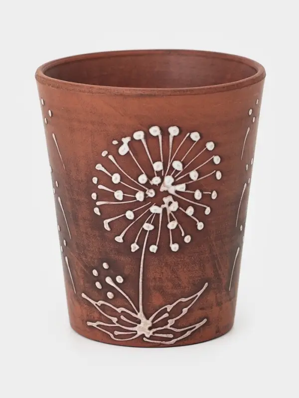 Стакан &laquo;Одуванчик&raquo;, 400 мл, красная глина