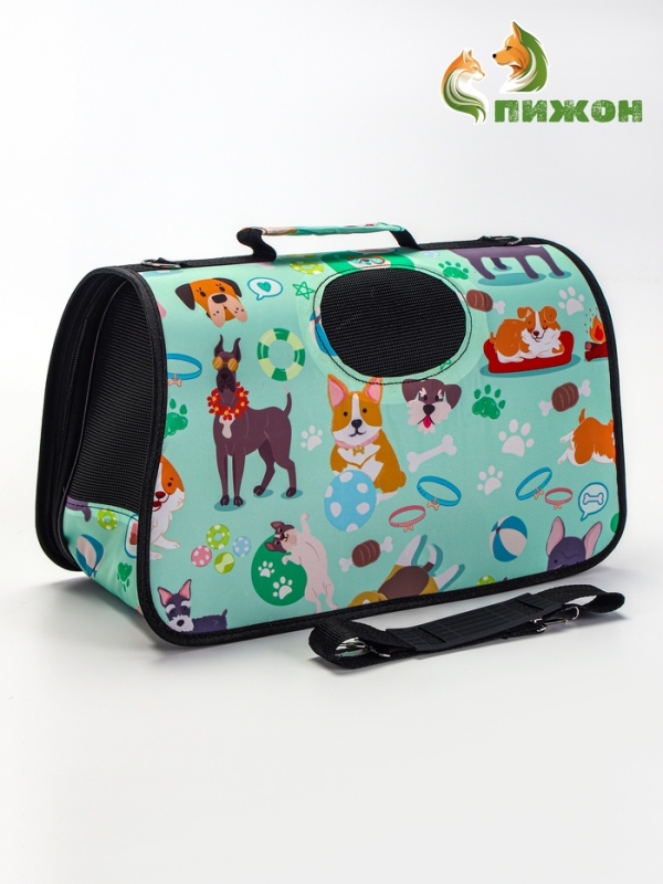 Сумка - переноска для животных  Сумка - переноска для животных "Верный друг", каркасная, размер M, 40 х 21 х 27 см