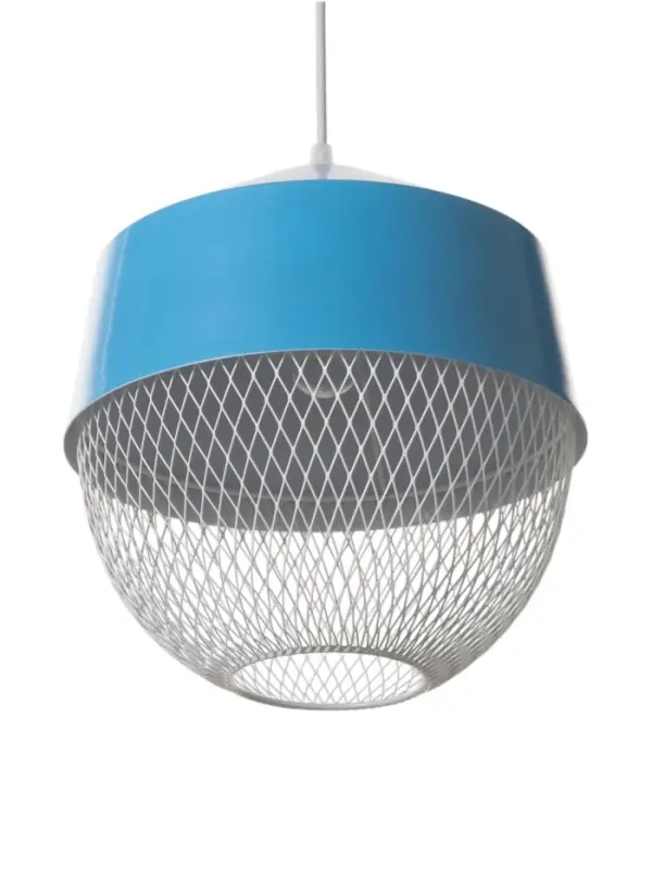 Светильник потолочный BayerLux Lea, 1&times;40 Вт, Е27, синий, 26&times;26&times;32 см