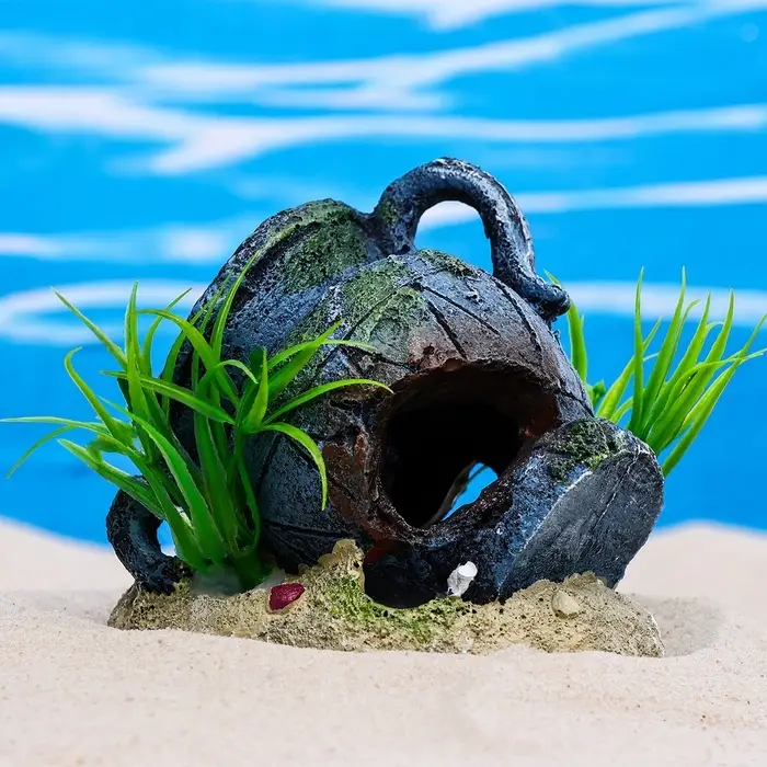Декор для аквариума  Декор для аквариума "Античная ваза", 10,5 х 7 х 10 см
