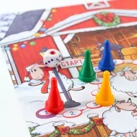 Набор новогодних настольных игр-бродилок, 6 в 1, 3+