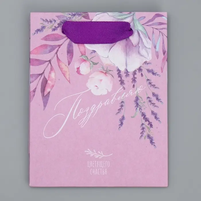 Пакет подарочный крафтовый, упаковка, «Поздравляю», S 12 х 15 х 5.5 см Пакет подарочный крафтовый, упаковка, «Поздравляю», S 12 х 15 х 5.5 см