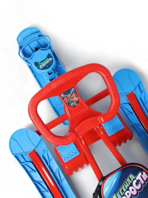 Снегокат &laquo;Трансформер&raquo;, со спинкой, красный, синий, ТС4-1/ТР Snow Cat