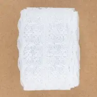 Кружево капроновое, 45 мм &times; 8.5&plusmn;1 м, белое
