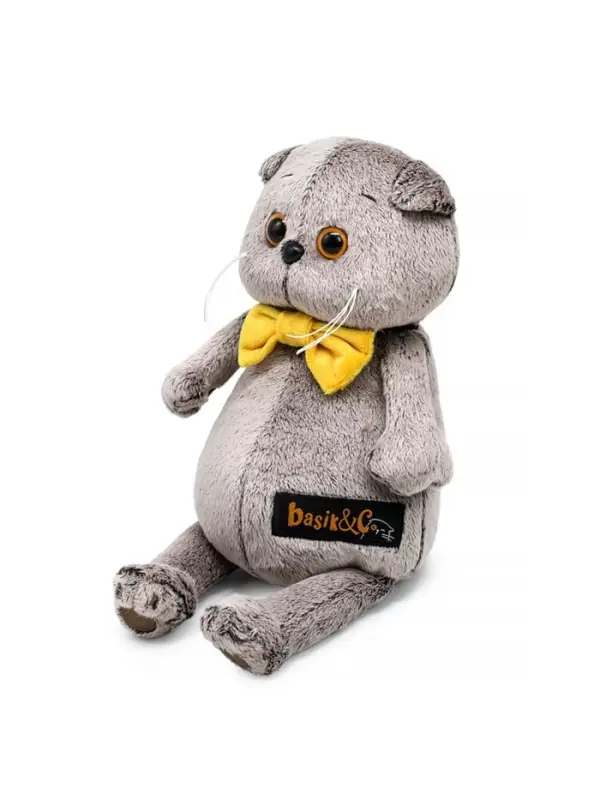 Мягкая игрушка &laquo;Кот Басик в галстуке - бабочке&raquo;, 19 см