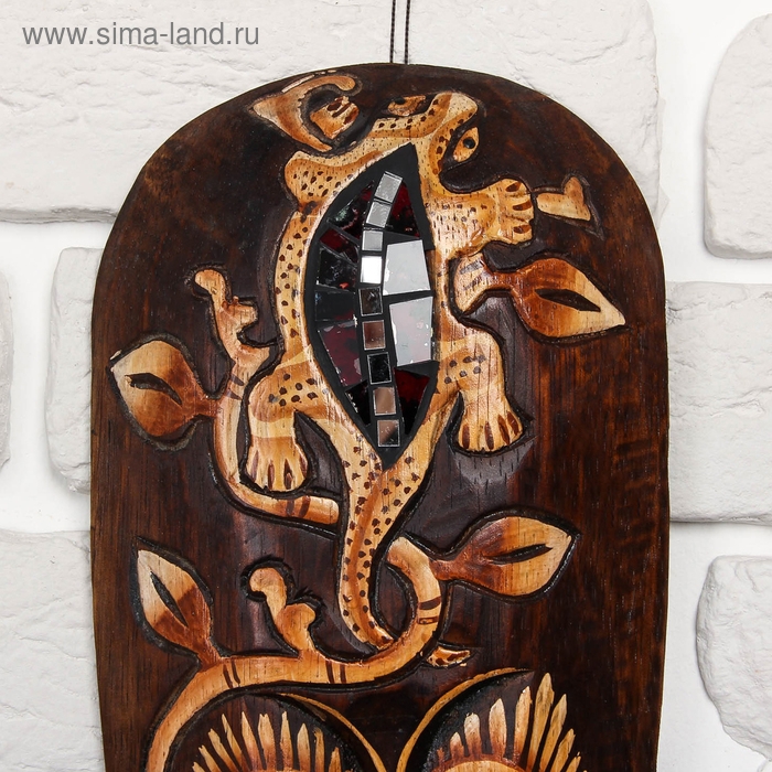 Маска дерево Маска дерево "Геккон" 30х13х2 см