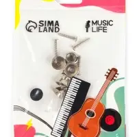 Замки-фиксаторы для гитарного ремня Music Life, 5 шт.