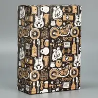 Коробка подарочная складная, упаковка, &laquo;Брутальность&raquo;, 16 х 23 х 7.5 см