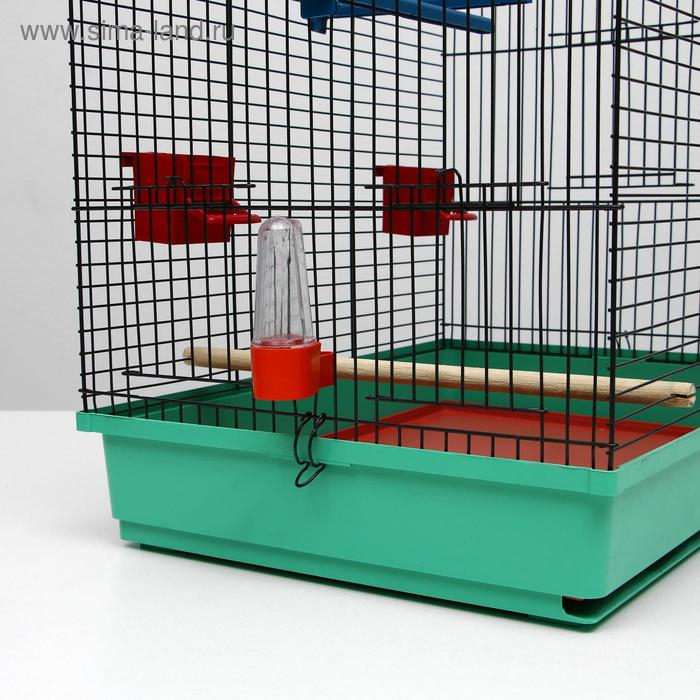 Клетка для попугая Клетка для попугая "Фиона", 4 яруса, 48 х 38 х 65 см, микс цветов