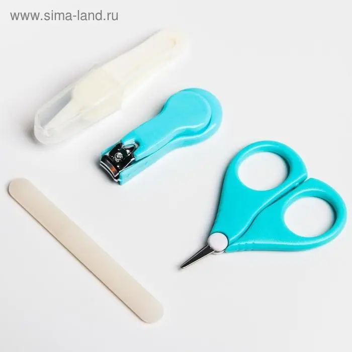 Набор по уходу за ребенком, 4 предмета, цвет бирюзовый Набор по уходу за ребенком, 4 предмета, цвет бирюзовый