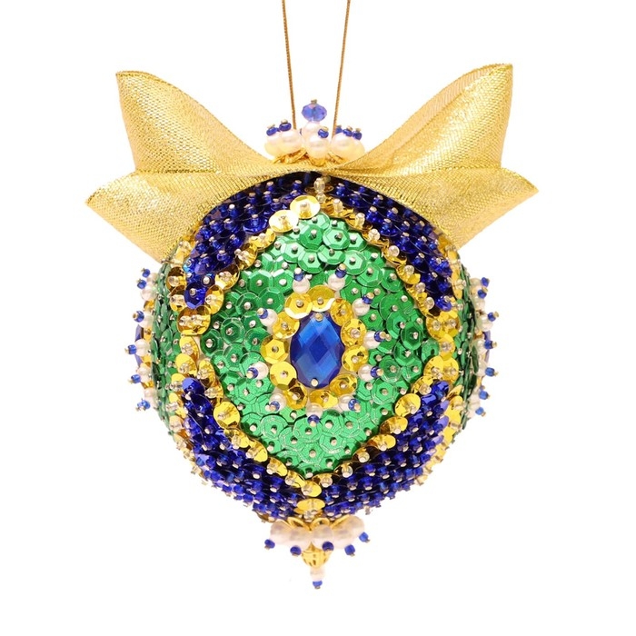 Новогодний шар из пайеток «Фантазия» Новогодний шар из пайеток «Фантазия»