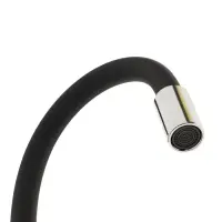 Смеситель для кухни ZEIN Z2751, гибкий излив, картридж 35 мм, нерж. сталь, черный/сатин