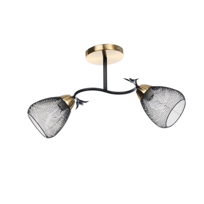 Люстра Люстра "Дассе" 2хЕ27 40Вт черно-бронзовый 47х15х24 см