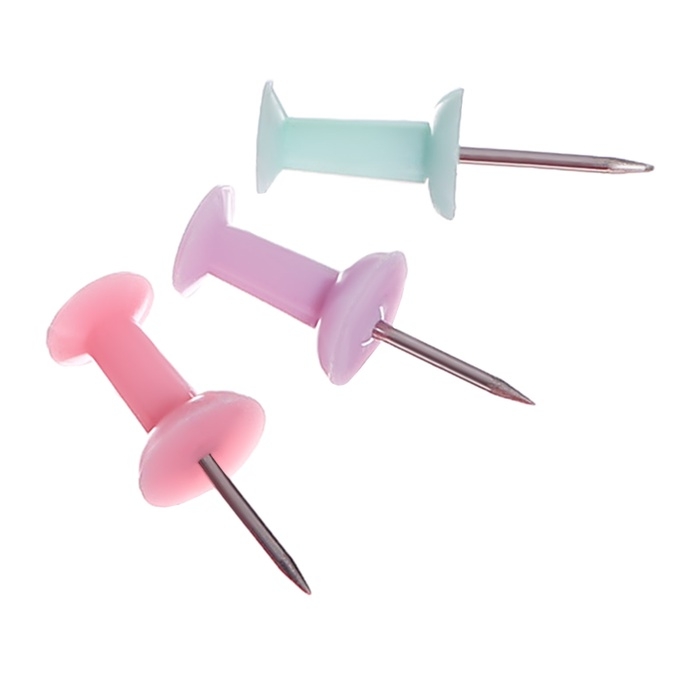 Кнопки силовые пастельные 300 штук в банке Кнопки силовые пастельные 300 штук в банке