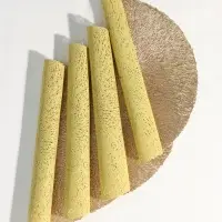 Салфетки сервировочные на стол Доляна &laquo;Соломка&raquo;, d=38 см, 4 шт., золотые