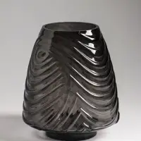 Ваза для цветов &laquo;Флер&raquo;, 19.5&times;16 см, стекло, серая