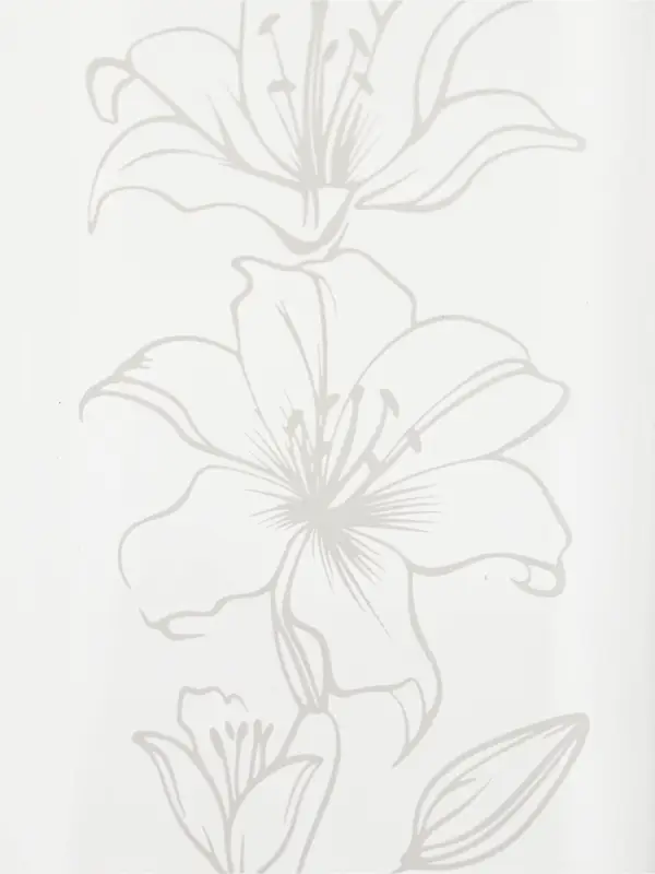 Ваза стеклянная для цветов " Цветы ", 6 х 20 см (530 мл)