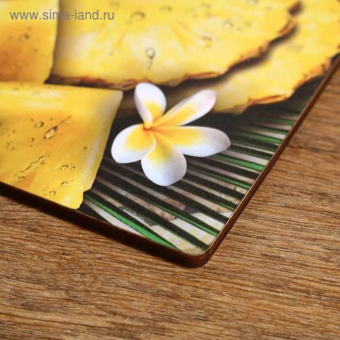 Доска разделочная  Доска разделочная "Сочный ананас"  27х18 см