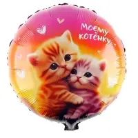 Воздушный шар фольгированный 18" &laquo;Моему котенку&raquo;, круг