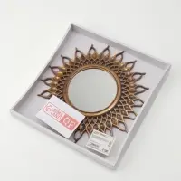 Зеркало настенное Sunshine, d зеркальной поверхности 10.5 см, цвет &laquo;состаренное золото&raquo;