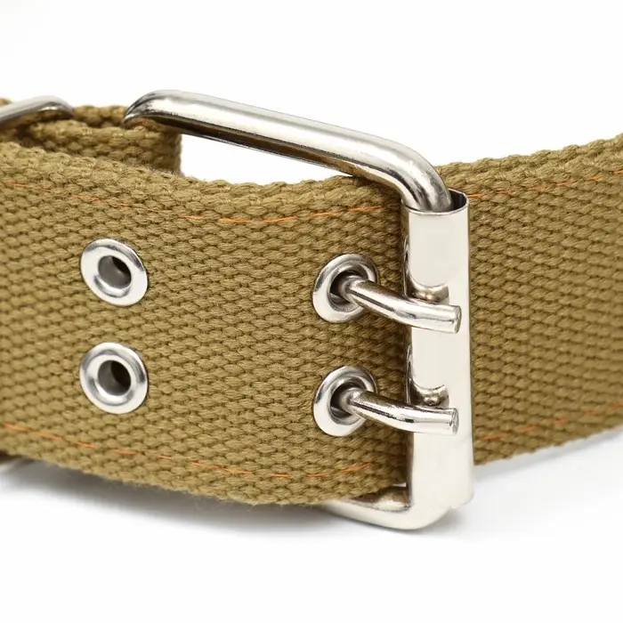 Брезентовый ошейник, 84&times;4.5 см, двухслойный, цвет песочный