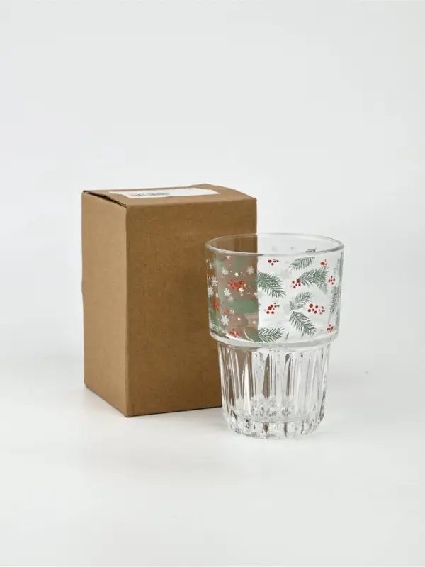Стакан новогодний стеклянный &laquo;Новогоднее настроение&raquo;, 350 мл