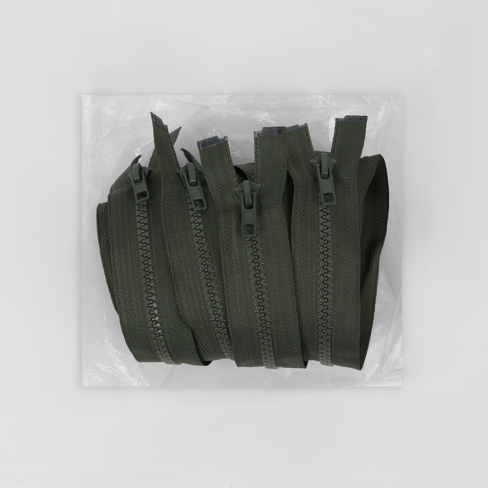 Молния «Трактор», №5, разъёмная, замок автомат, 80 см, цвет хаки, цена за 1 штуку Молния «Трактор», №5, разъёмная, замок автомат, 80 см, цвет хаки, цена за 1 штуку