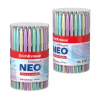 Ручка шариковая ErichKrause Neo Pastel Pearl, перламутровый корпус, игольчатый узел 0.7 мм, чернила синие, длина письма 1000 метров, МИКС
