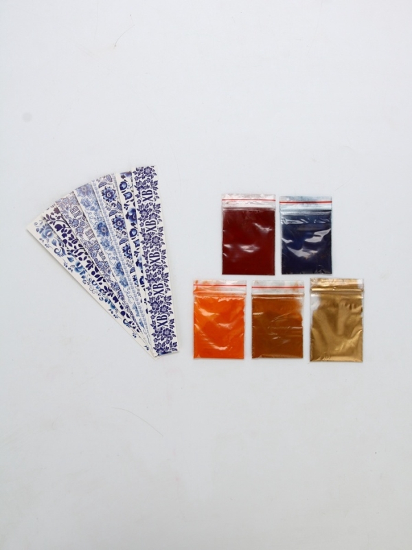 Пасхальный набор для декора яиц &laquo;Гжель&raquo;: краситель 4 шт., кандурин золотой, подставки 7 шт.